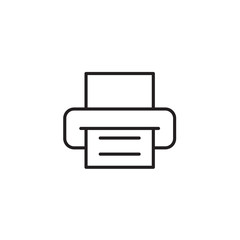 printer icon Vector illustration, EPS10