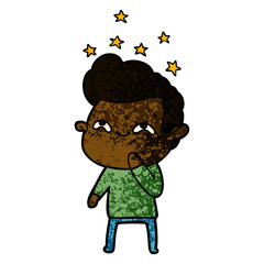 cartoon excited man