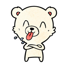 Obraz na płótnie Canvas happy polar bear cartoon