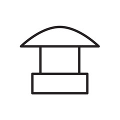 Sales booth icon Vector illustration, EPS10 .