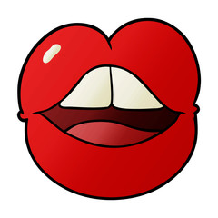 cartoon full lips