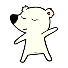 happy polar bear cartoon
