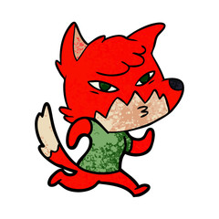 clever cartoon fox