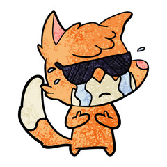 crying fox cartoon