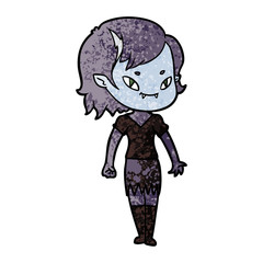 cartoon friendly vampire girl