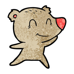 friendly bear cartoon
