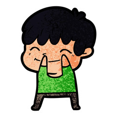 cartoon happy boy