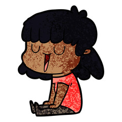 cartoon woman
