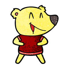 laughing bear cartoon
