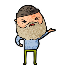 cartoon man with beard