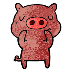cartoon content pig