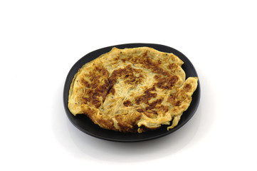 omelet isolated on white background