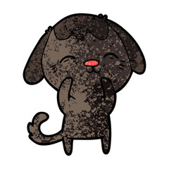 happy cartoon dog
