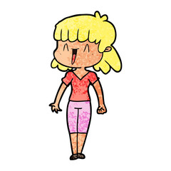 cartoon woman