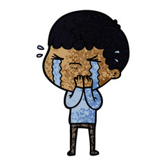 cartoon man crying