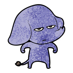 annoyed cartoon elephant