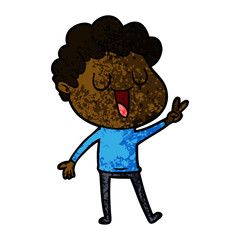 laughing cartoon man