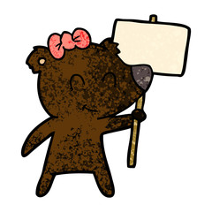 female bear cartoon