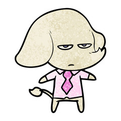 annoyed cartoon elephant