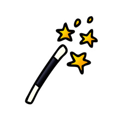 cartoon magic wand