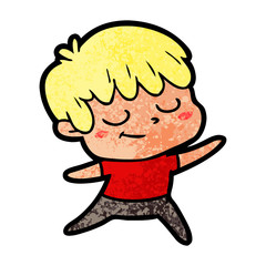 cartoon happy boy