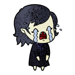 cartoon crying vampire girl
