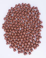 chocolate balls. chocolate balls on a background