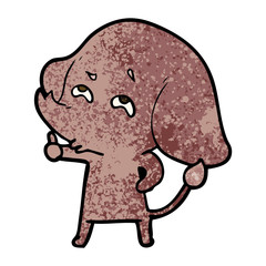 cartoon elephant remembering