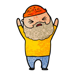 cartoon man with beard