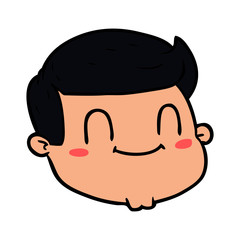 cartoon male face