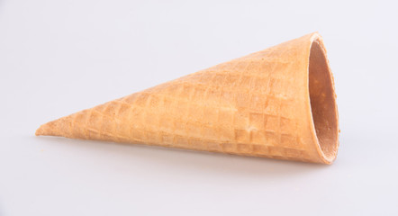 ice cream cornet on a background. Empty ice cream cornet on a background
