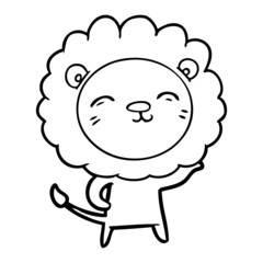 cartoon lion