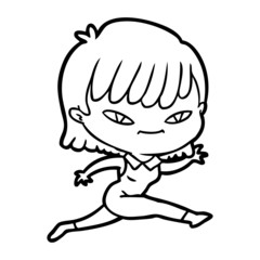 cartoon woman