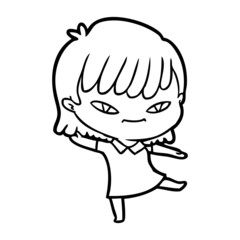 cartoon woman