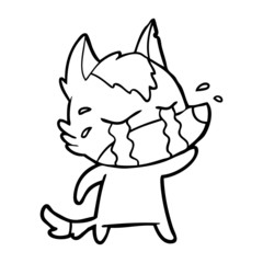 cartoon crying wolf