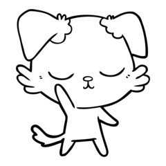 cute cartoon dog