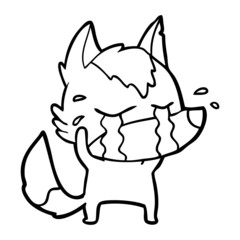cartoon crying wolf
