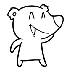 laughing bear cartoon