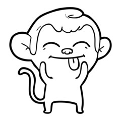funny cartoon monkey