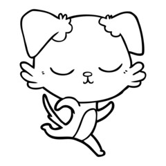 cute cartoon dog