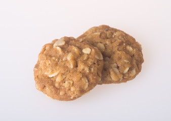 cookie with almond on the background. cookie with almond on the background