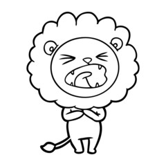 cartoon lion