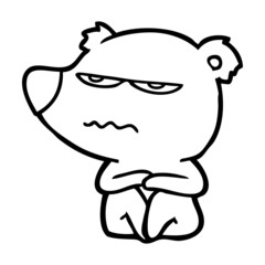 angry bear cartoon