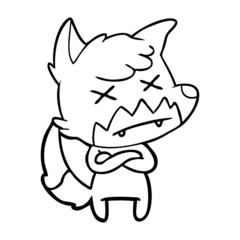 cartoon dead fox