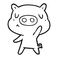 cartoon content pig