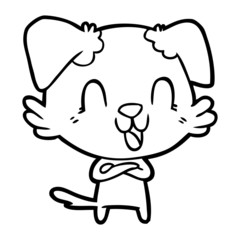 laughing cartoon dog