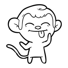 funny cartoon monkey