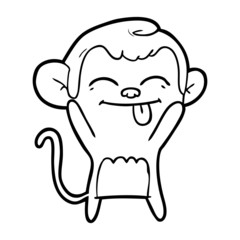 funny cartoon monkey