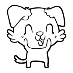laughing cartoon dog