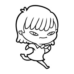 Obraz premium cartoon woman
